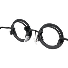 Probebrille, Brillenfassung für Optiker, Bügel aus Edelstahl, komfortable und rutschfeste Nasenpads, Einsatzrahmen