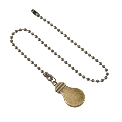 4Pcs Ceiling Fan Pull Chain Set,Bulb and Fan Pattern Pull Chain Extension Fan Pull Chain Pendant 12 Inch(Antique Bronze) 2