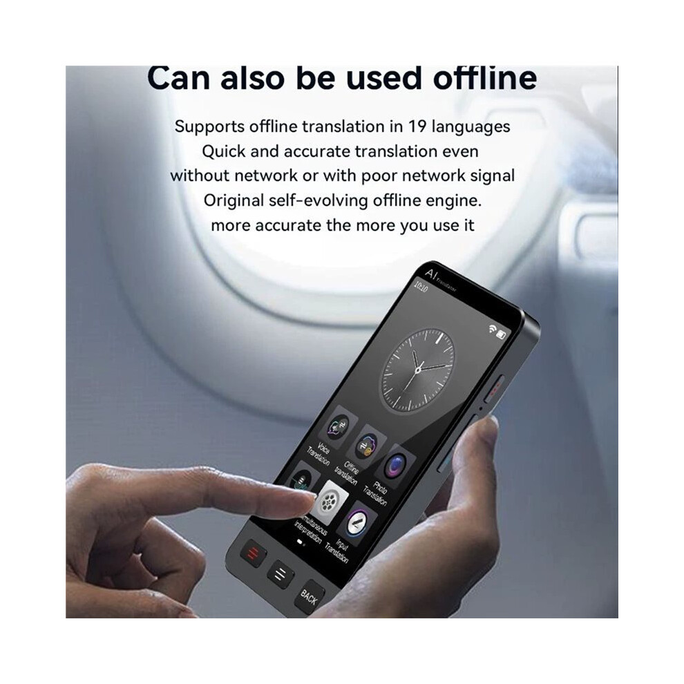 Portable Language Translator Device 142 Languages Voice Translation 19 Offline Translation Mode For International Travel 4852367054549
