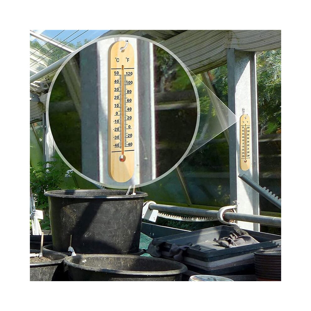 Spactz 3 Pcs Wall Thermometer Indoor Large Outdoor Thermometers For Patio Double Scales Thermometer For Temperature Home Pool