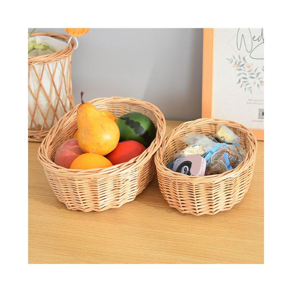 Fruit Tray Picnic Storage Basket Bread Storage Basket Desktop Snack Storage Basket S 4852693535170