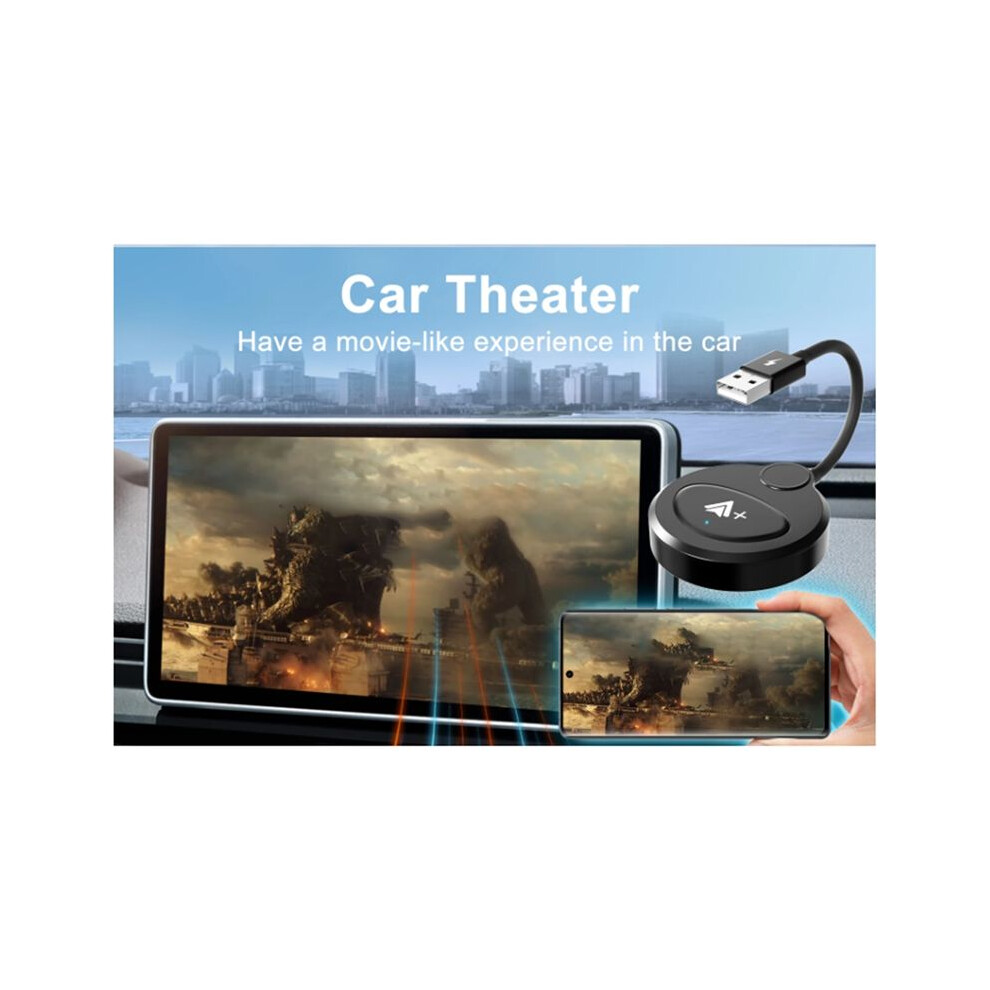 Wireless Android Auto Video Wireless Adapter Carplay For Netflix / Youtube For Wireless Android Cars White 4852367019937
