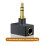 Multi-Function Player Headphone Adapter Jack Adapter Balanced Adapter Audio Adapter 3.5mm Stereo Male to 4.4mm Female 2