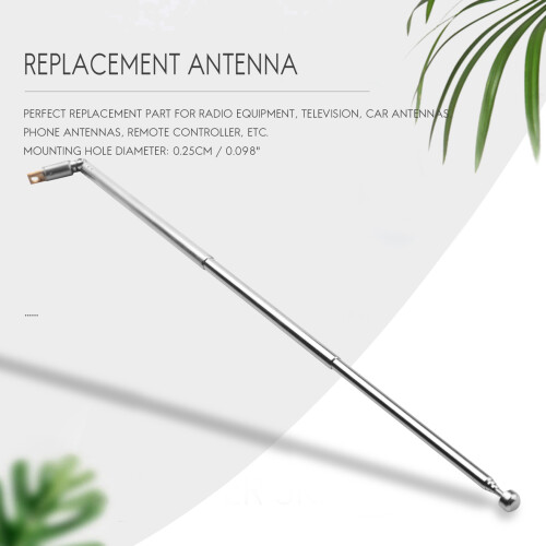 Antena TelescóPica de SubstituiçãO de 49 Cm 19,3 Polegadas 6 SeçõEs para TV de RáDio 1