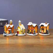 Weihnachtliche, leuchtende LED-Lichter im europäischen Iglu-Stil für kleine Häuser, Fensterdekoration, Weihnachtsdekoration