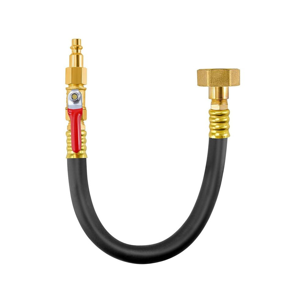 Rv Winterizing Kit, Rv Water Blowout,Air Compressor Quick Connect Plug To 3/4Inch Hose Blowout Adapter With Valve 4851514172136