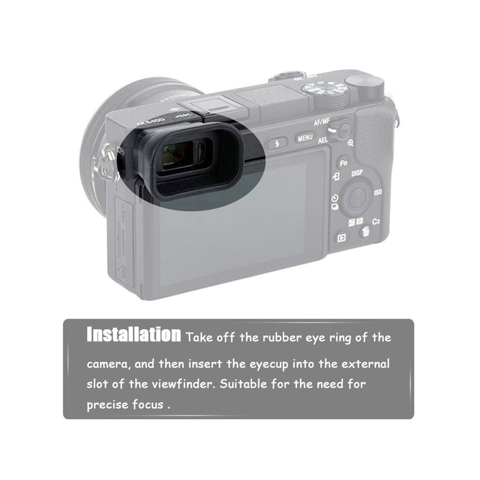 Fda-Ep17 Viewfinder Eyepiece Eyecup Eye Cup For Sony A6600 A6500 A6400 Digital Camera, Replace Eyepiece Fda-Ep17 Ep-17 4851514175090