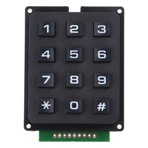 3 Modules de Clavier 12 Touches 4x3 Matrices Clavier Industriel Clavier Industriel avec Numérisation Industrielle 1
