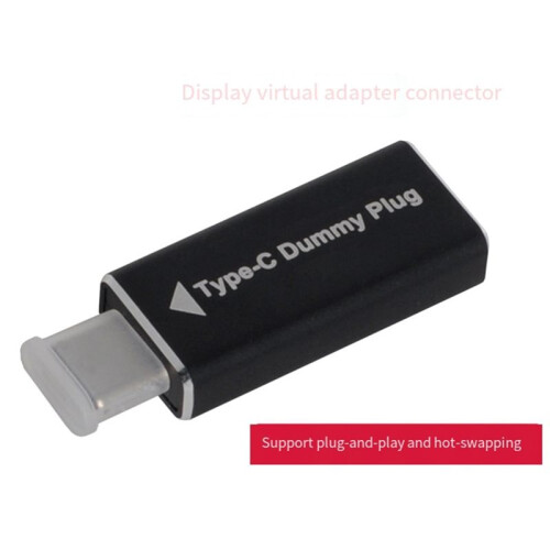 Virtueller Displayadapter USB-C Typ-C DDC EDID Dummy-Stecker Headless  Display Emulator 1920x1080p@60Hz 1