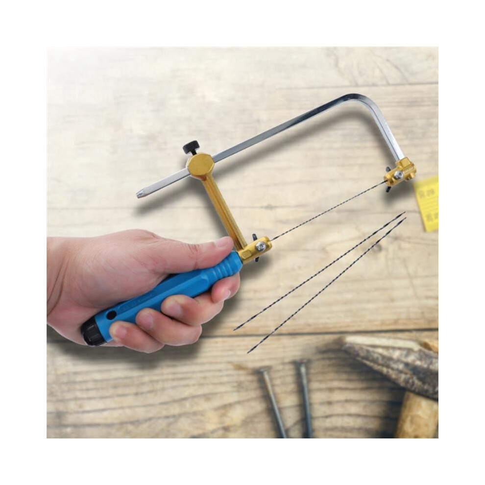 Adjustable Frame Sawbow U-Shape Coping Jig Saw For Craft Jewelry Diy Tool With Spiral Blades Tool Hand Saw With 8 Blade 4852693593934