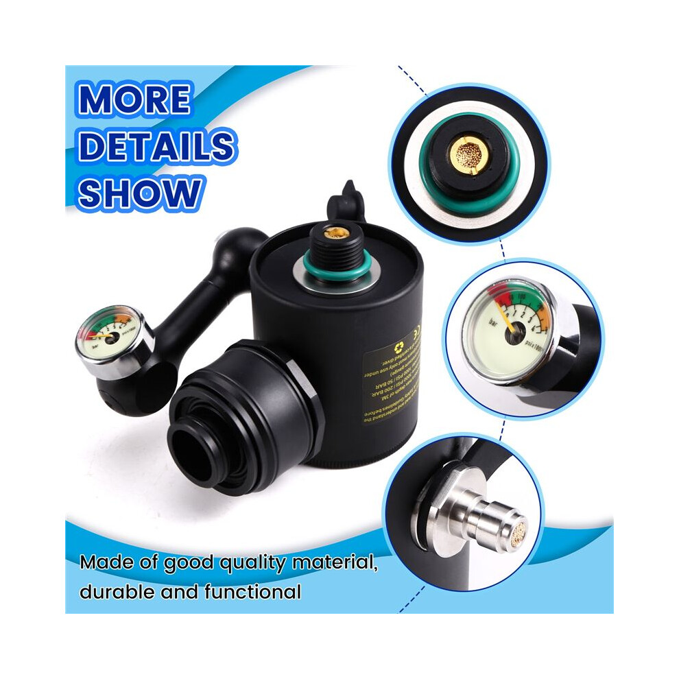 0.5L Plus Oxygen Cylinder Diving Underwater Breather Swimming Equipment Breathing Tank Breathing Valve Head 4852367021534