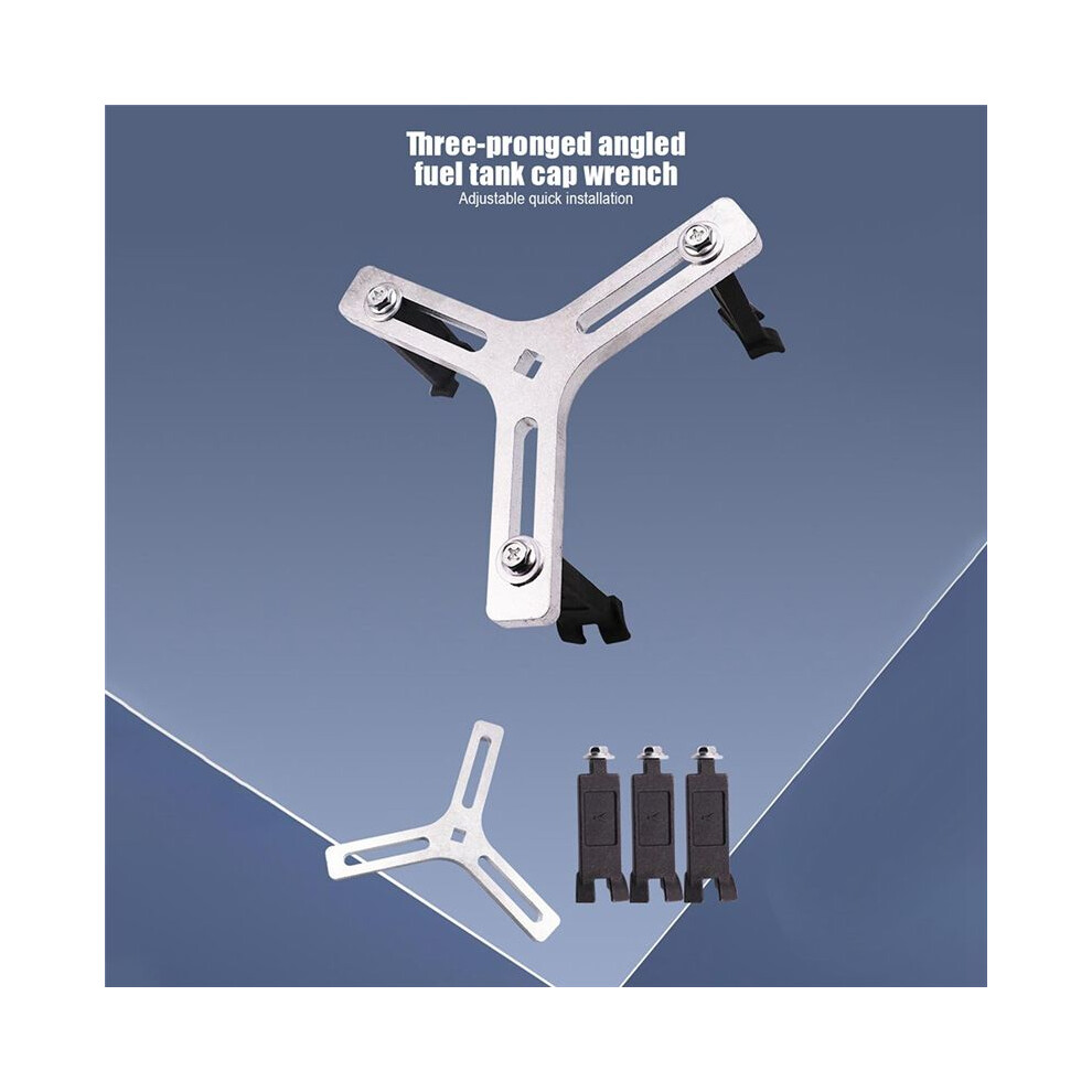 Car-Fuel Tank Cover Disassembly Tool -Fuel Tank Pump Disassembly Gasoline Pump Wrench Removal Tool Set 3-Jaw 4851514181091