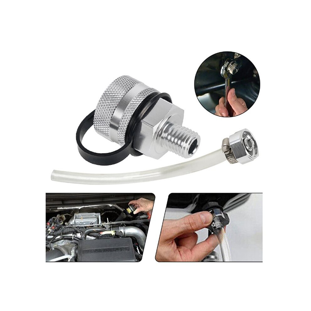 M12x1.5 Car Oil Drain Valve Aluminum Alloy Quick Drain With Hose Attachment Car Accessories 4852367066429
