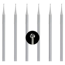 6 Pcs Ball Burr Set, 3/32 Inch Shank Sphere Burs Jewelry Carving Bits(1.2mm)