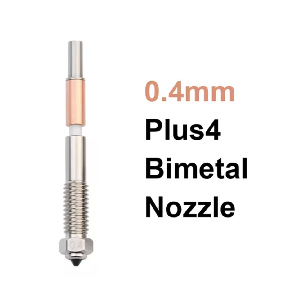 0.4Mm For Qidi Plus4 Bimetallic Nozzle With Ceramic Insulation Integrated Design Quick Removal Integration Nozzles 4852367044342