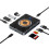 10-in-1 USB C Hub with 15W Wireless Fast Charging and Dual Card Reader for Efficient Connectivity for Phone Computer 2