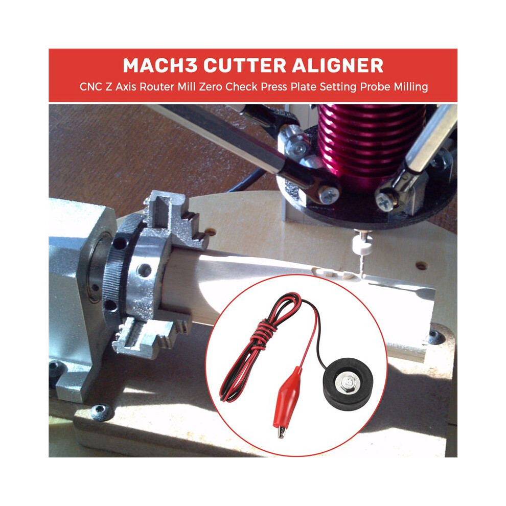 For Mach3 Tool Cnc Z Axis Router Mill Zero Check Press Plate Setting Probe Milling 35Mm Cnc Engraving Machine Tools A 4852693590858