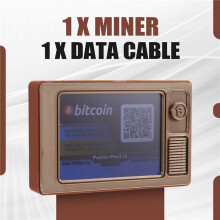 Nerdminer V2 Miner mit LCD-Display, 76 kH/s Hash-Rate, BTC-Lotterie-Miner, Bitcoin-Solo-Miner, Nerd Miner