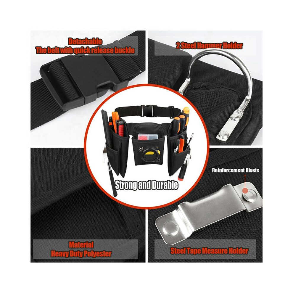 Heavy Duty Tool Belt For Men And Women, Woodworking Tool Belt With Quick Release Buckle, Adjustable Utility Frame Belt 4852693529797