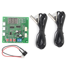 2-Kanal-4-Draht-Gleichstrom-PWM-Motorlüfter-Drehzahlregler mit digitaler Anzeige und Temperaturregelung (12 V, 24 V, 48 V)