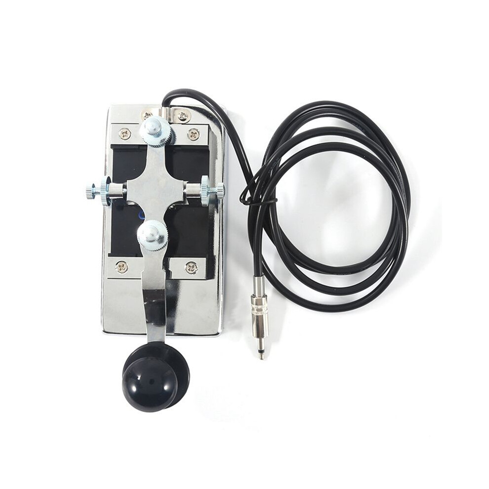 Cw Morse Key Manual Telegraph Morse Key For Shortwave Radio Diy Telegraph Key Radio Communication Teaching Aids 3.5Mm 4852367009747