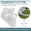 4 Pack Gutter Downspout Extensions Gutter Hinges Downspout Extension for Rectangle or Square Downspout 1
