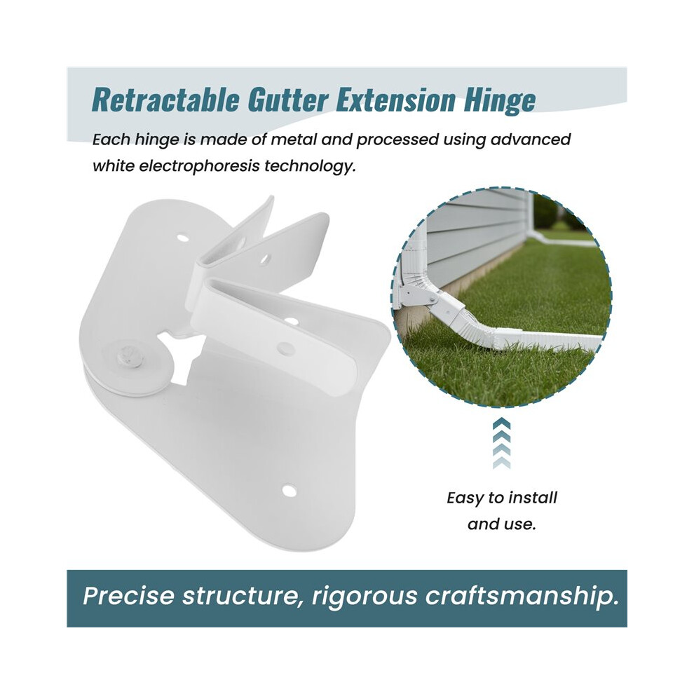 4 Pack Gutter Downspout Extensions Gutter Hinges Downspout Extension For Rectangle Or Square Downspout 4852693515424