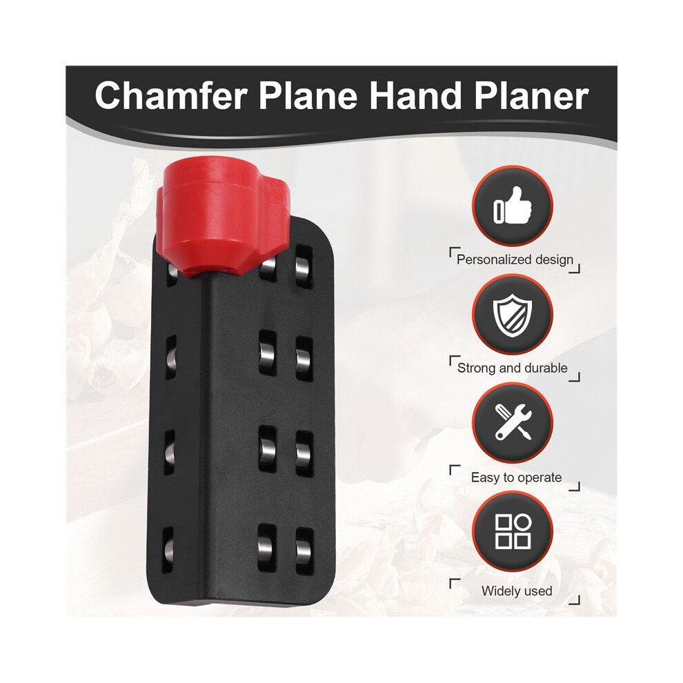 Chamfer Plane Hand Planer Woodworking Wooden Edge Corner Trimming Chamfering Manual Joiner Carpentry Tools With 4 Cutter 4852367003264
