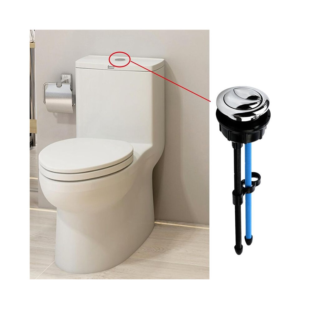 Toilet Tank Button Dual Push Flushing Toilet Button Replacement Toilet Flush Button With Thread 38Mm / 1.49Inch 2Pack 4852367083532