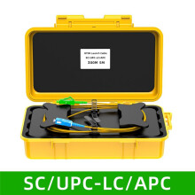 Glasfaser-OTDR-Startkabelbox mit Totpunkteliminierung, Glasfaser-Ring-OTDR-Sendekabelbox 300M SC/UPC-LC/APC