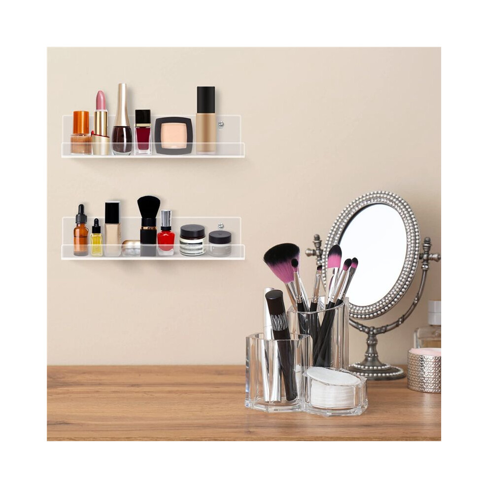 Record Shelf Wall Mount, 12 Inch Clear Acrylic Album Record Holder Display, Floating Shelves For Wall, Magazine Shelf 4852693532513