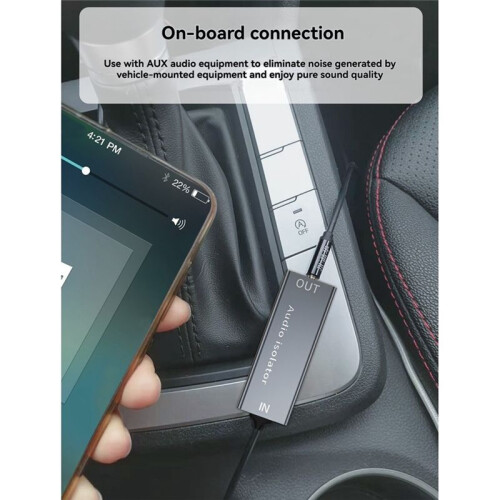 3.5mm Audio Isolator Speaker  Isolator for Car Stereo Audio System Noise Reducer Filter Ground Loop Noise Isolator 1