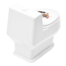 Weiße Mini-Toilette, lustiges Spielzeug, übernatürliche Wasserpistole für Kinder