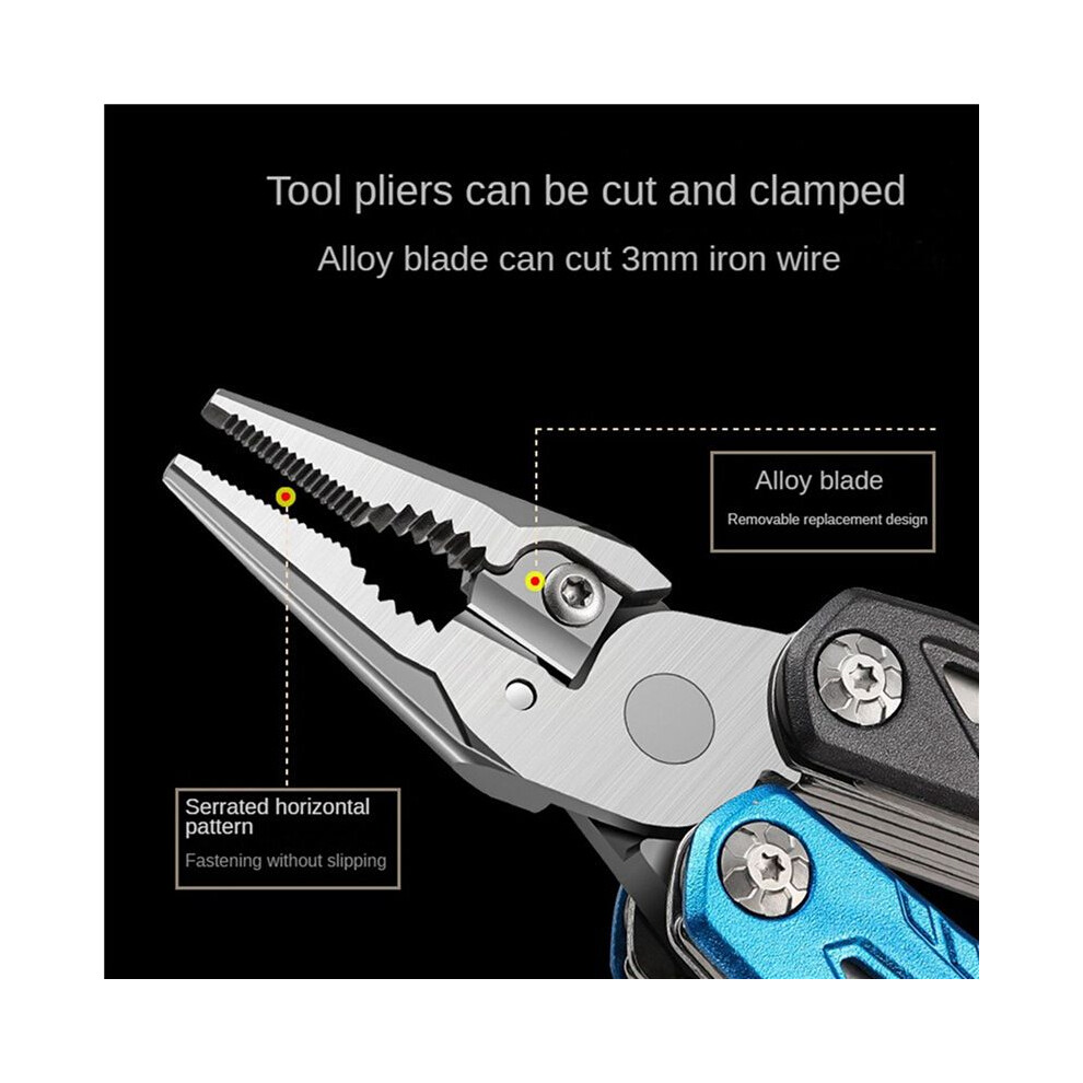 2X Multifunctional Round-Headed Hammer Folding Nail Hammer Pliers Emergency Vehicle-Mounted Combined Hammer 4851514199829