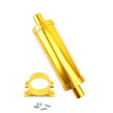 24 mm Schalldämpfer, Geräuschreduzierer, Auspuffrohr für Standheizung, Edelstahl, Rund, für Auto, LKW, Wohnwagen, Wohnmobil, Gold