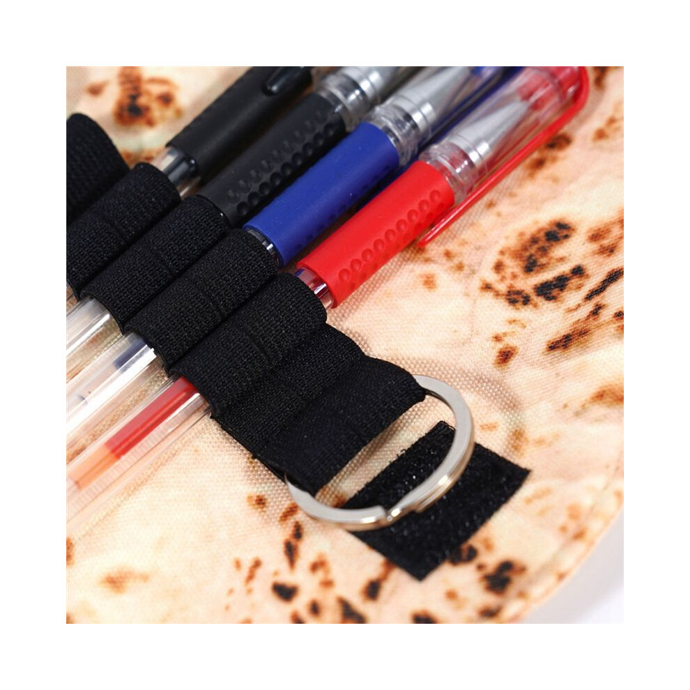 Spactz Burrito Pen Pencil Case, Stationery Pen Pencil Pouch Holder Makeup Roll Up Case Bag For Makeup Brush,Brush,Pen