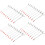 40Pcs Single Pegboard Hooks 150mm Board Slat Wall Retail Display Shop Peg Fits 25mm 1