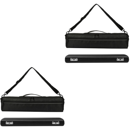 2Sets Oxford Flöten Etui Schwarz Robust Aufbewahrungstasche 2