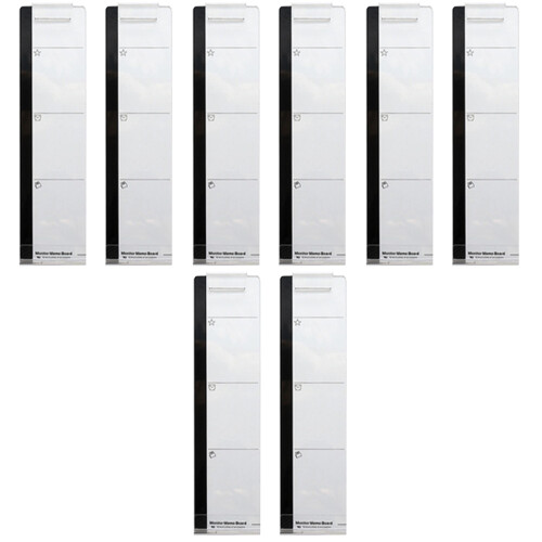 8Pcs Computer Monitor Sticky Memo Boards Clear Screen Note Organizer 2