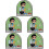 5Pcs 5 Minute Sand Timer Multi Color Bathroom Timer for Kids 8