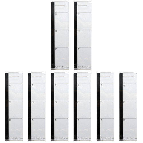 8Pcs Computer Monitor Sticky Memo Boards Clear Screen Note Organizer 1