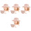 4Pièces Chapeaux D'été Rose En Sac Bandoulière 3
