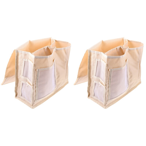 2Stk Oxford Sofa Hänge Organizer Beige Für Wohnbereich 2