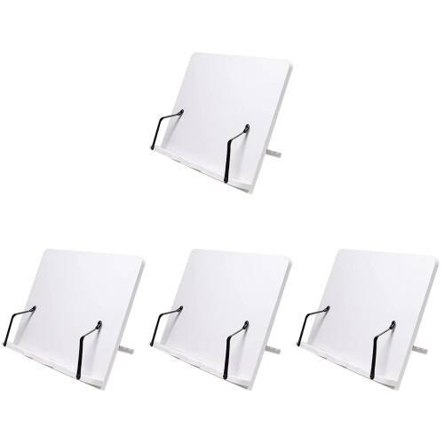 4Stk Weißer Holz Buchhalter Freihändigen 1