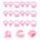 36Stk Silikon Lernringe Für Essstäbchen Kinder Training Pink Langlebig 10