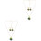 2Sets Damen Weihnachts Halskette Ohrringe Modeschmuck Farben 4