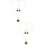 2Sets Damen Weihnachts Halskette Ohrringe Modeschmuck Farben 7