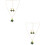2Sets Damen Weihnachts Halskette Ohrringe Modeschmuck Farben 6