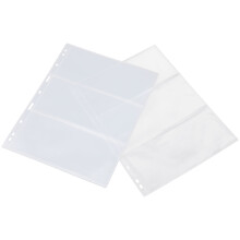 50Stk Binder Hüllen Transparent Für Foto Geldscheine Und Karten