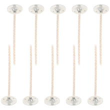 50Stk Wachskerzendochte Mit Baumwolle Und Metall Für DIY Bunt